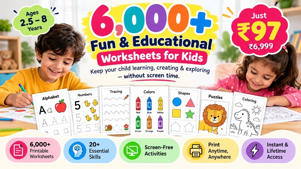 6,000+ Kids Worksheets